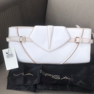 Brand New ❤️ Via Spiga White Leather Clutch ❤️